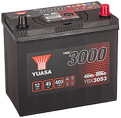 Akumulator Yuasa YBX 3000 12V-45Ah ASIA D+