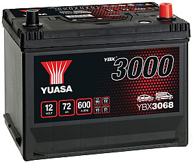 Akumulator Yuasa YBX 3000 12V-72Ah ASIA D+