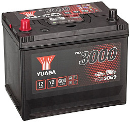 Akumulator Yuasa YBX 3000 12V-72Ah ASIA L+