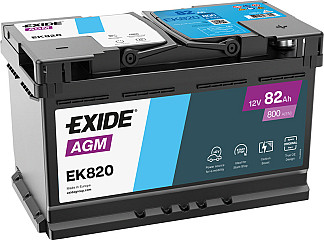 Akumulator EXIDE Start-Stop AGM 12V-82Ah