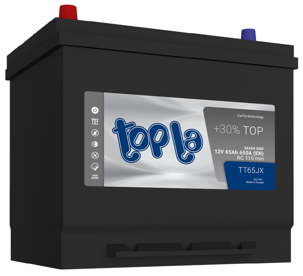 Akumulator Topla Top JIS 12V-65Ah L+