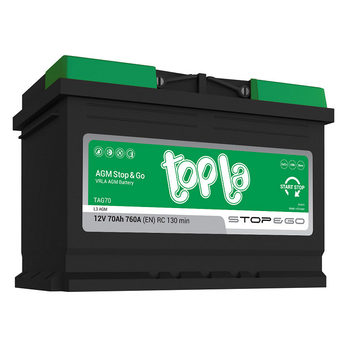 Akumulator Topla  Stop&Go AGM 12V-70Ah