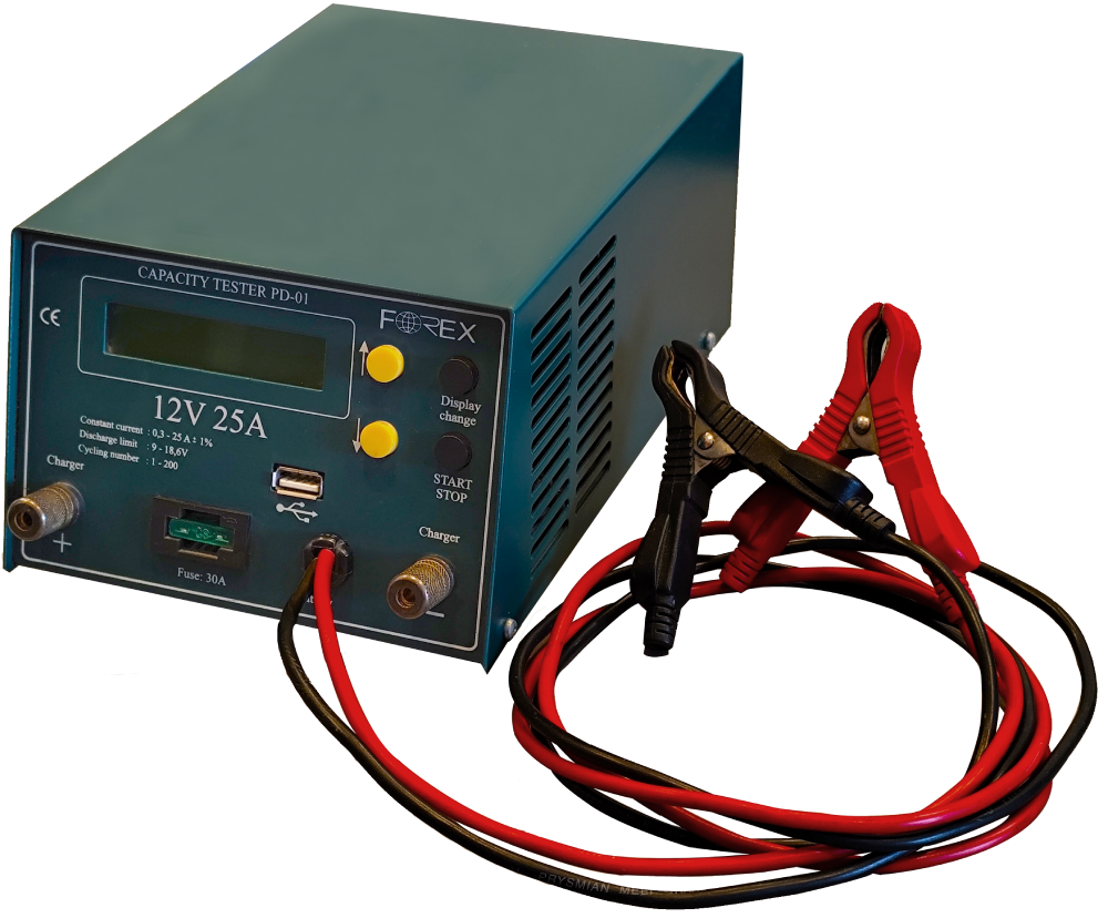 FOREX  TESTER KAPACITETE 12V 0.3-25A