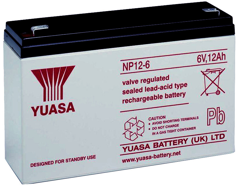 Akumulator YUASA NP 6V-12Ah (C20) AGM 