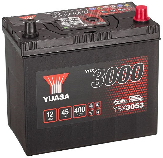 Akumulator Yuasa YBX 3000 12V-45Ah ASIA D+
