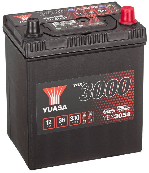 Akumulator Yuasa YBX 3000 12V-36Ah ASIA D+