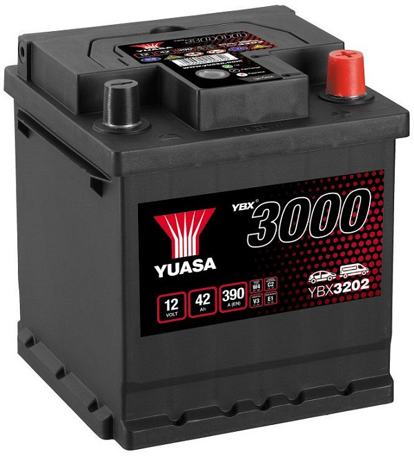 Akumulator Yuasa YBX 3000 12V-42Ah D+ 