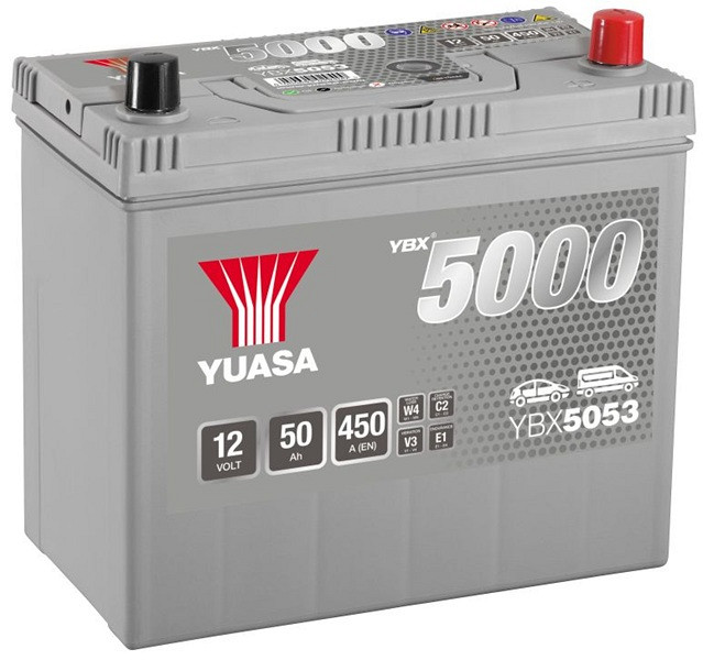 Akumulator Yuasa YBX 5000 12V-50Ah ASIA D+