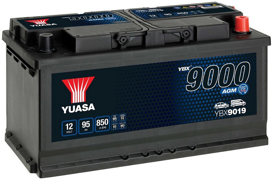 Akumulator Yuasa YBX 9000 AGM 12V-95Ah D+