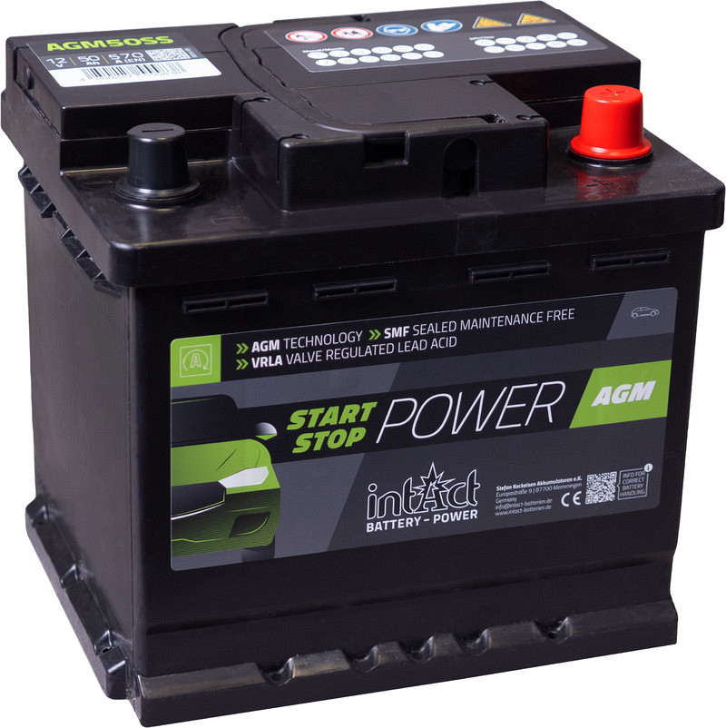 Akumulator intAct Start-Stop Power AGM 12V-60Ah - KOPIJA