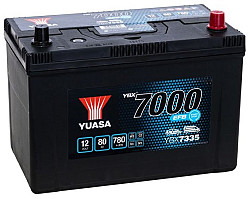 Akumulator Yuasa YBX 7000 EFB 12V-80Ah ASIA D+
